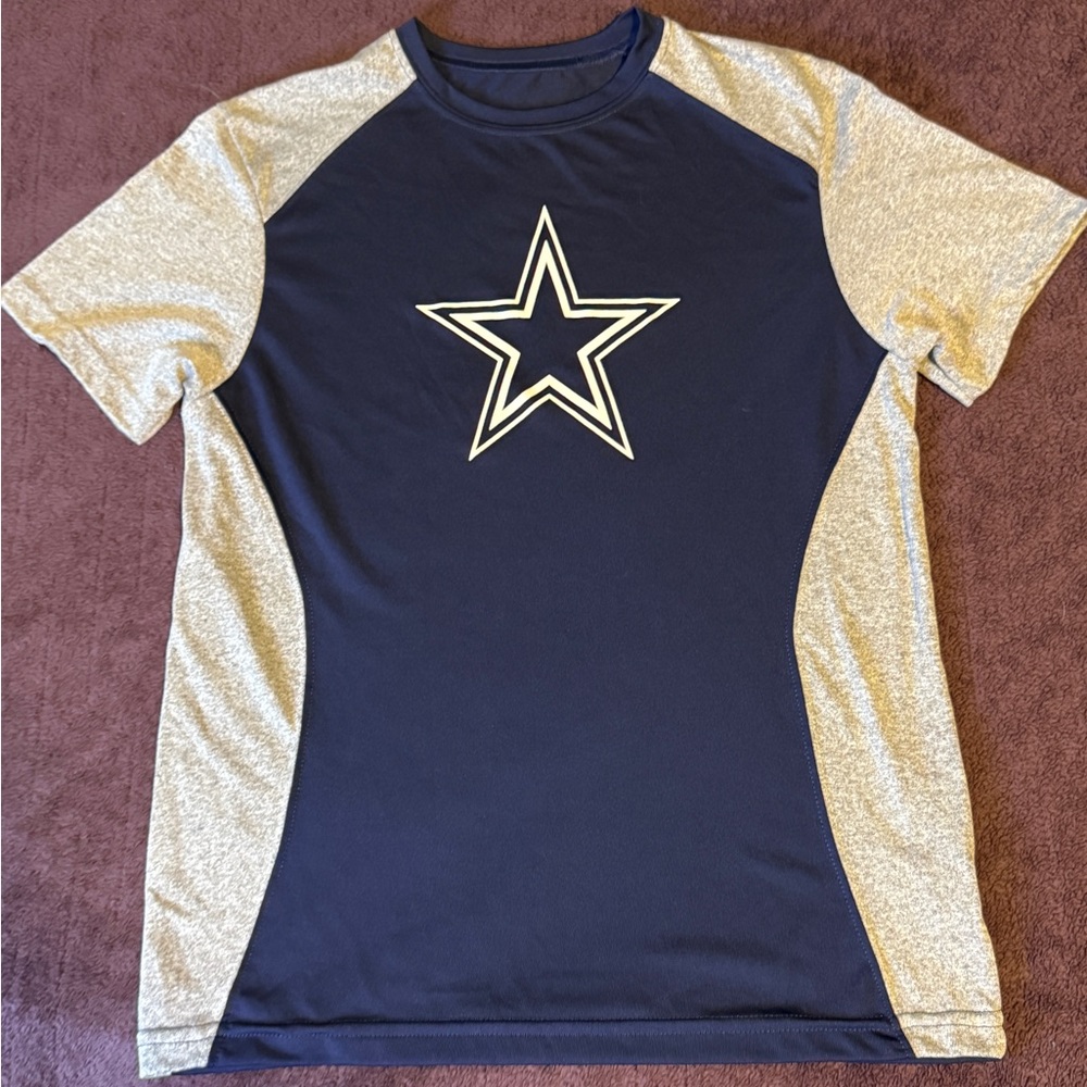 Dallas Cowboys Kids Navy and Gray Star Logo T-Shirt